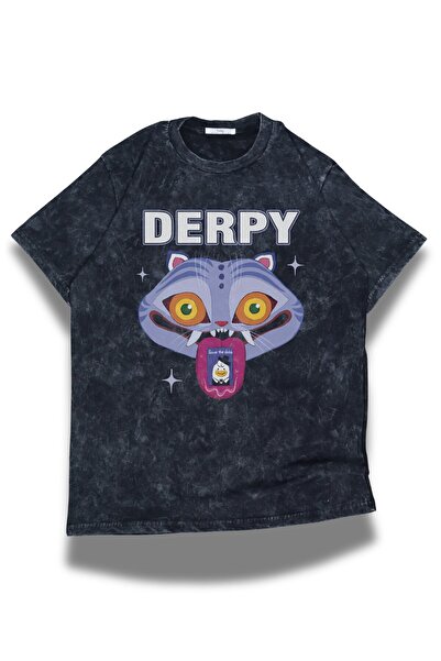 Fuddy Moda تي شيرت قابل للغسل للجنسين من Save The Date Derpy مكتوب عليه مطبوع، تي شيرت قصة فضفاضة ذو طابع صيادين الشياطين