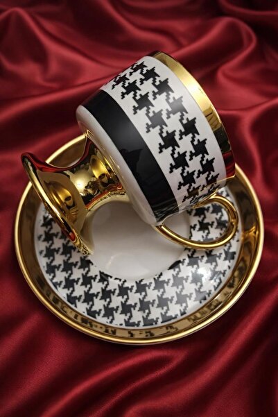 ABAS Classic Luxury Coffee Pot Comes with 2Pcs Coffee Cups and Saucers a Qual...