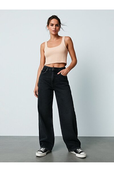 Ltb Thin Strap Striped Mixed Tank Top