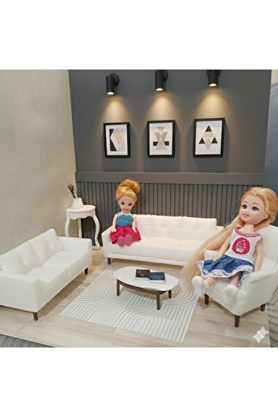MOON SİRİUS 1/10 Oturma Odası Seti Maket /Bebek Evi Eşyası/Minyatür