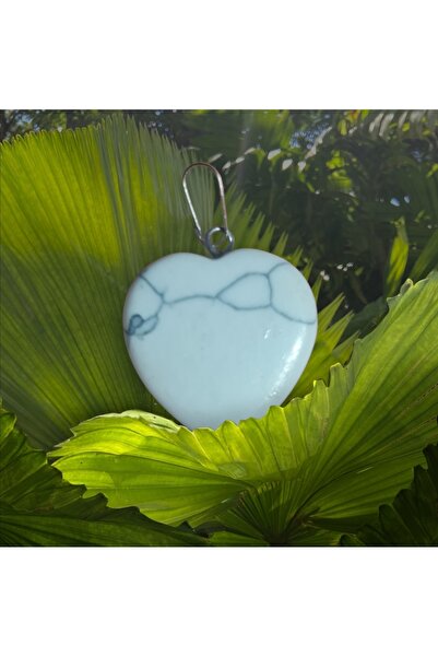 best bioenerji taş terapi Havlit Natural Stone Heart Necklace