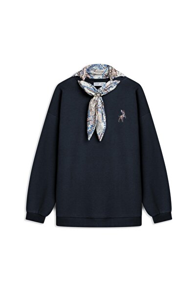 praye وشاح سويتر متنقل باللون الأزرق الداكن