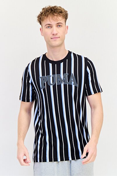 Puma تي شيرت رجالي رياضي بأكمام قصيرة مناسب للأنشطة الخارجية، متعدد الألوان