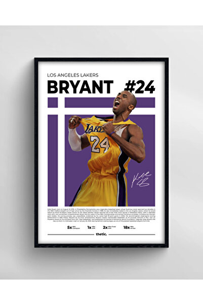 Thetic KOBE BRYANT SPOR KOLEKSİYONU - PREMIUM Çerçeveli Tablo