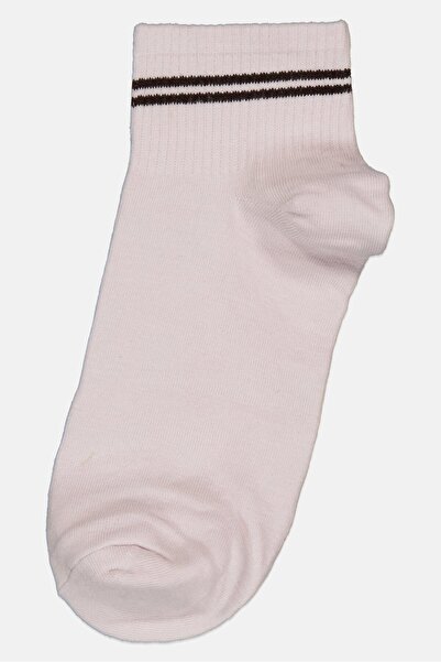 Muy Mucho Women 1 Pair Plain Stripe Socks, Light Purple