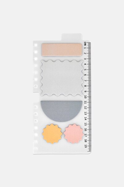 Muy Mucho 6Pcs Adhesive Sticky Note With Ruler