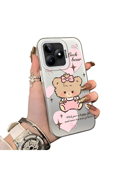 ucuc حافظة واقية من السيليكون المتوافقة مع هاتف Realme C51 ذات حافة أكريليك ع...