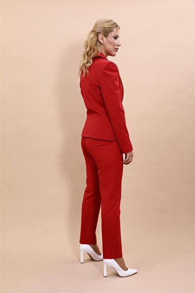 ÖNDER ÖZSOY Men's Lapel Single Button Classic Jacket & Slim Leg Pants Women's...