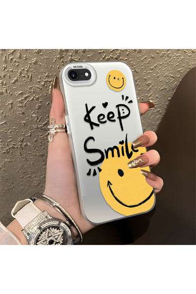 ucuc iPhone 7/8/Se 2020 2022 Compatible Silicone Edge Acrylic Back Classic Sm...