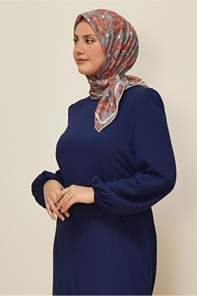 Alvina Natural Flower Patterned Scarf 8559