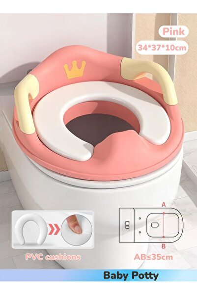 Generic مقعد تدريب على استخدام النونية، مقعد مرحاض محمول للأطفال، كرسي مرحاض مانع للانزلاق، حلقة تدريب على استخدام النونية