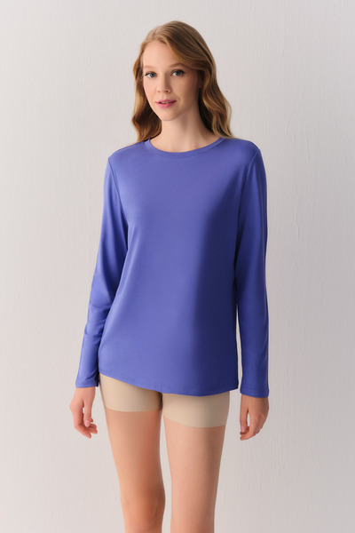 SUWEN Essence Nights Uzun Kollu T-Shirt