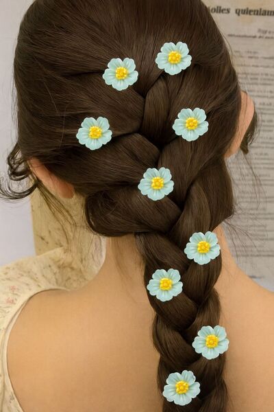 EMKSHOP 10-парче коса клипс коса пръстен коса декорация мъниста