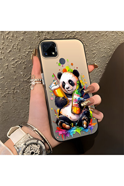 Hontinga حافظة متوافقة مع هاتف Realme C25S، حافظة هاتف صلبة مضادة للسقوط، حاف...