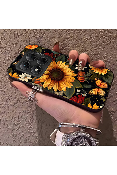 Hontinga حافظة هاتف متوافقة مع هاتف Xiaomi Poco X7 5G، حماية للكاميرا، ظهر صل...