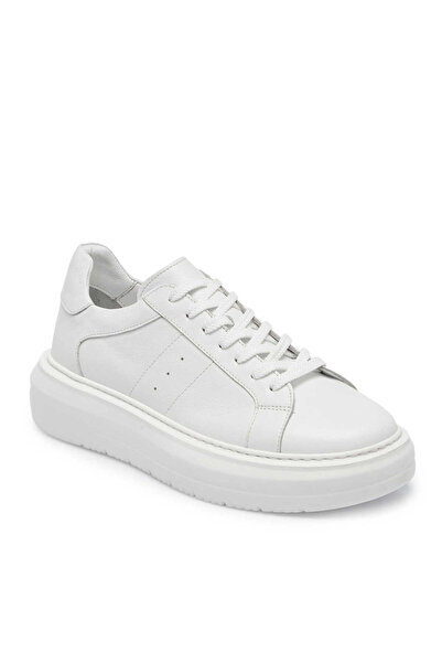 Tergan Beyaz Hakiki Deri Erkek Sneaker - E25S1AY57539-A26