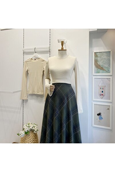 Faya Boutique Krem Çan Kol Bluz