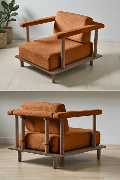 Eymense Pia Tekli Koltuk Turuncu