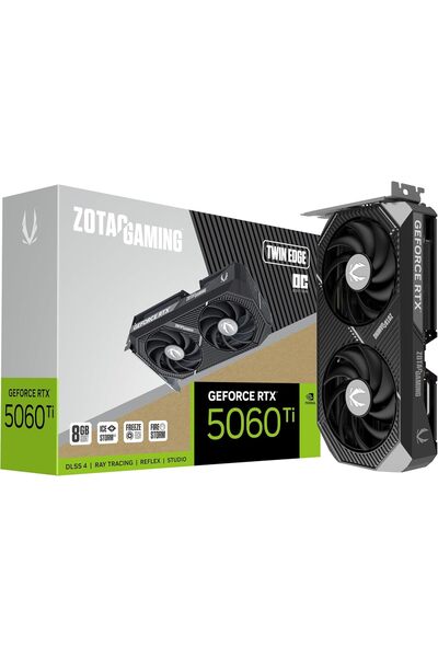 Zotac بطاقة رسومات الألعاب GeForce RTX 5060 Ti 8GB Twin Edge OC