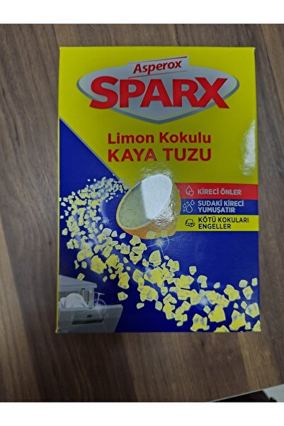 ASPEROX Sparx Limon Kokulu Bulaşık Makinesi Kaya Tuzu 1, 5 kg