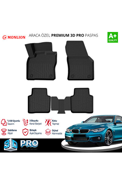 Monlion Bmw 4 Serisi F32 Coupe 3D Pro Havuzlu Paspas 2013-2020