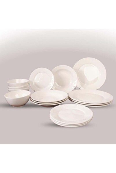 Generic Luxury 16-piece porcelain dinnerware set, plain white