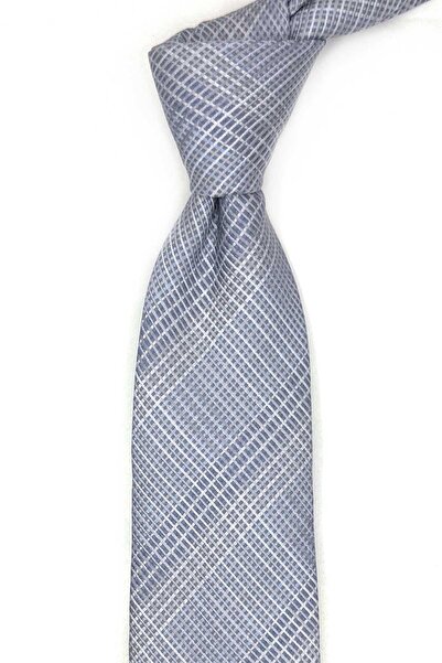 Kravatkolik Callanello Style Grey Italian Silk Tie Ik2160