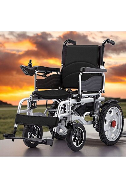 karagül AKÜLÜ TEKERLEKLİ SANDALYE KATLANABİLİR EKONOMİK ARAZİ YAPISINA UYGUN ...
