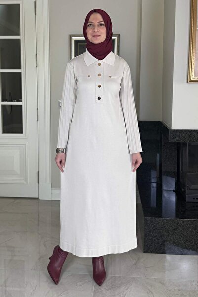 Rabia Şamlı Beste Triko Elbise Taş