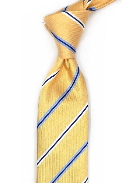 Kravatkolik ربطة عنق من الحرير الإيطالي باللون الأصفر من أورتال ستايل IK2191
