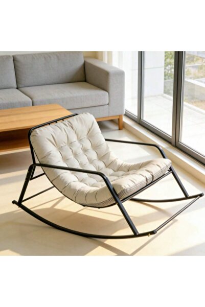 Mtanvxay كرسي استرخاء مزدوج هزاز لغرفة المعيشة مع وسادة مبطنة ومساند للذراعين...