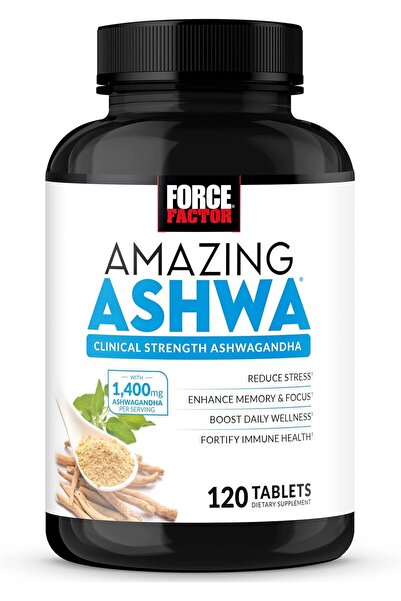 force factor مكمل أشوا المذهل، KSM-66 أشواغاندا، لتخفيف التوتر، وتحسين التركي...