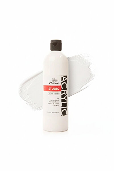 Phoenix Acrylic paints 500ml for arts and crafts projects - White PAVS500PB-104