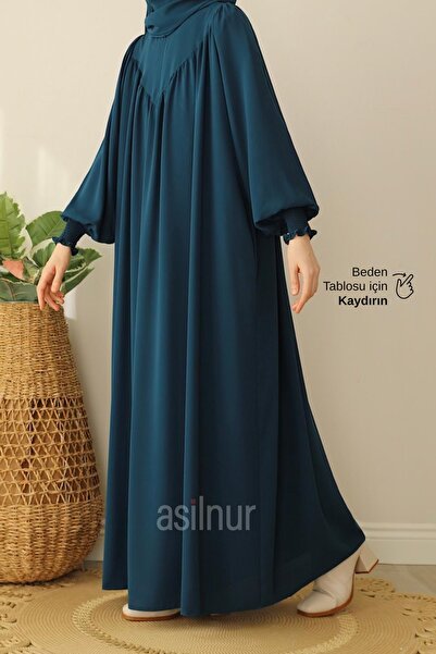 ASİLNUR Irem Dress Petrol Blue