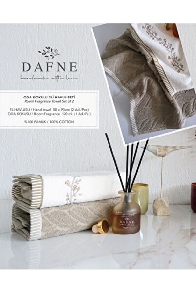 İyi Geceler İstanbul طقم مناشف معطرة من ODA بلون دافني كاكي (50 × 90 سم)