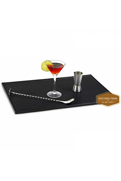 COLD BREW TREND by uğur cadırcı Premium Non-Slip Rubber Bar Mat & Serving Mat...