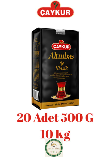 Çaykur Altınbaş Klasik Doğal Siyah Mayıs Harman Dökme Çay 500gr x 20 Adet