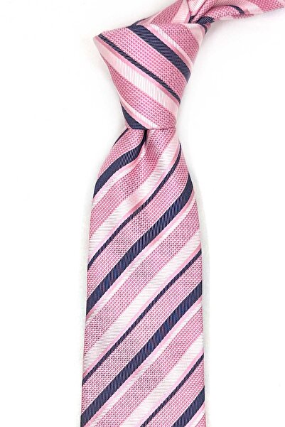 Kravatkolik ربطة عنق من الحرير الإيطالي باللون الوردي من أورنيكو ستايل IK2165