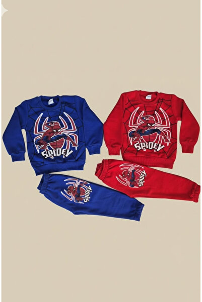 COSBA kids wear Boy's Fleece 3Ip Printed Sweatshirt Tracksuit Bottom-Top 2-Pi...