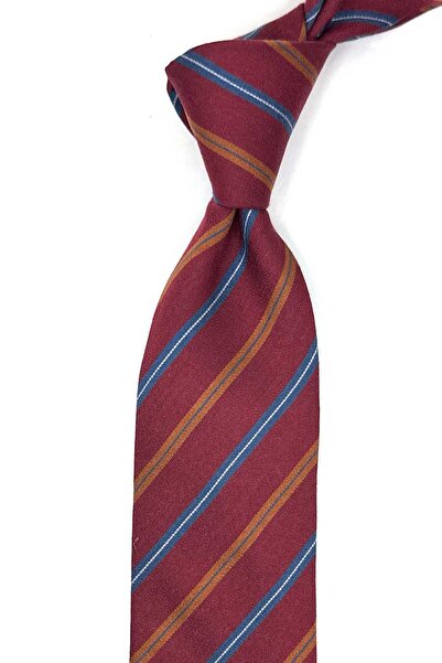 Kravatkolik Levina Style Burgundy Italian Silk Tie Ik2150