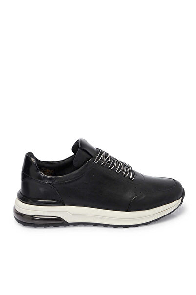Tergan Siyah Hakiki Deri Erkek Sneaker - E25S1AY57528-A23
