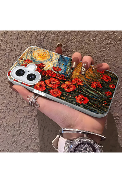 Hontinga حافظة هاتف متوافقة مع آيفون 16 مع حماية للكاميرا وظهر صلب مضاد للسقو...