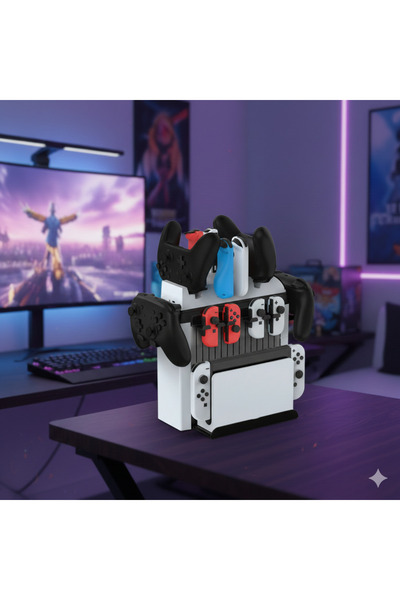 ASA All-in-One Storage Tower & Charging Dock for Nintendo Switch / OLED / Lite