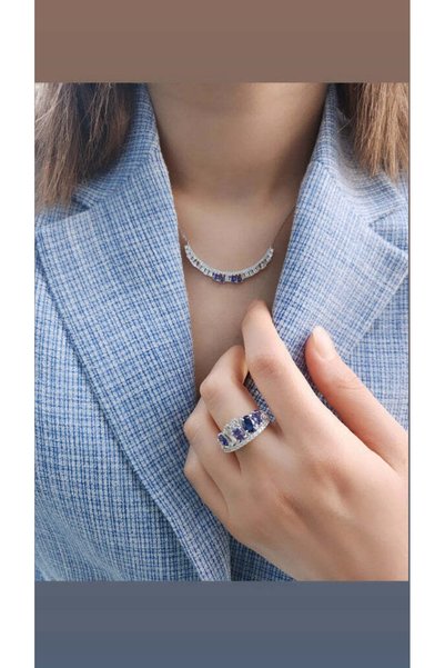 arcina jewellery Tanzanite Auroro Jewelry Set