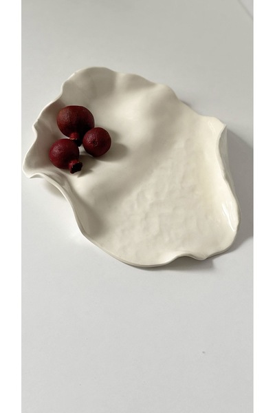 Pod Studio Porselen Okyanus Dalgası Servis Tabağı