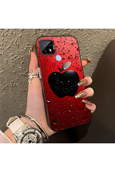 Hontinga حافظة متوافقة مع هاتف Realme C21، حافظة هاتف صلبة مضادة للسقوط على ش...