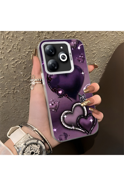 Hontinga حافظة متوافقة مع هاتف Infinix Smart 8/8 Pro، حافظة هاتف صلبة مضادة ل...