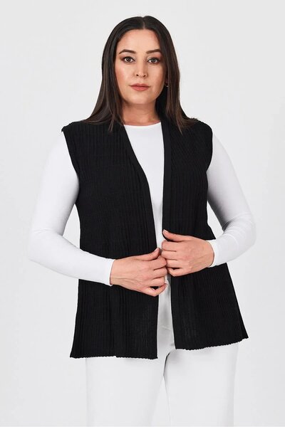 larocci Vestă de vară pentru mamă, material reiat brodate, cu decolteu în V, M de tranziție