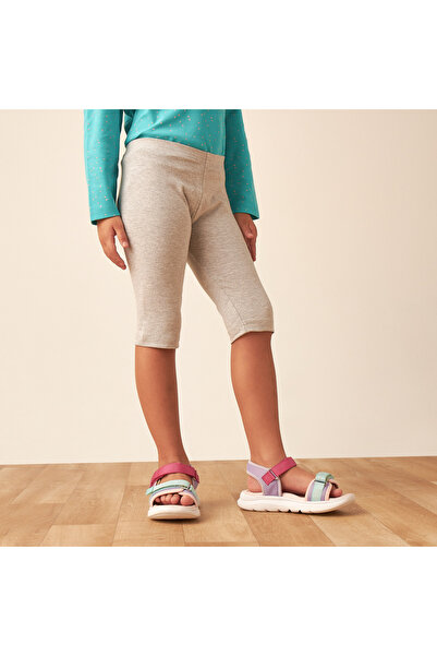 Juniors Solid Knee Length Shorts with Elasticised Waistband