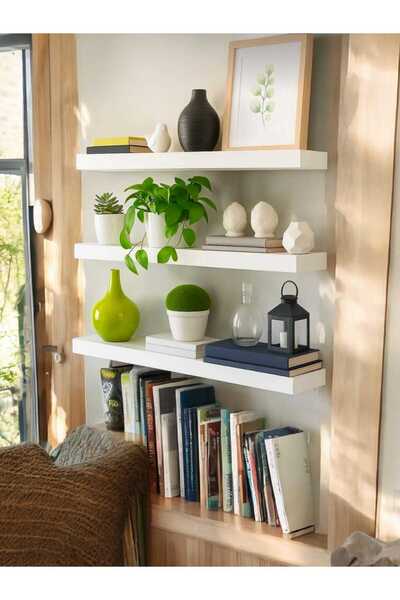 THAD DESIGN 3 lü duvar rafı